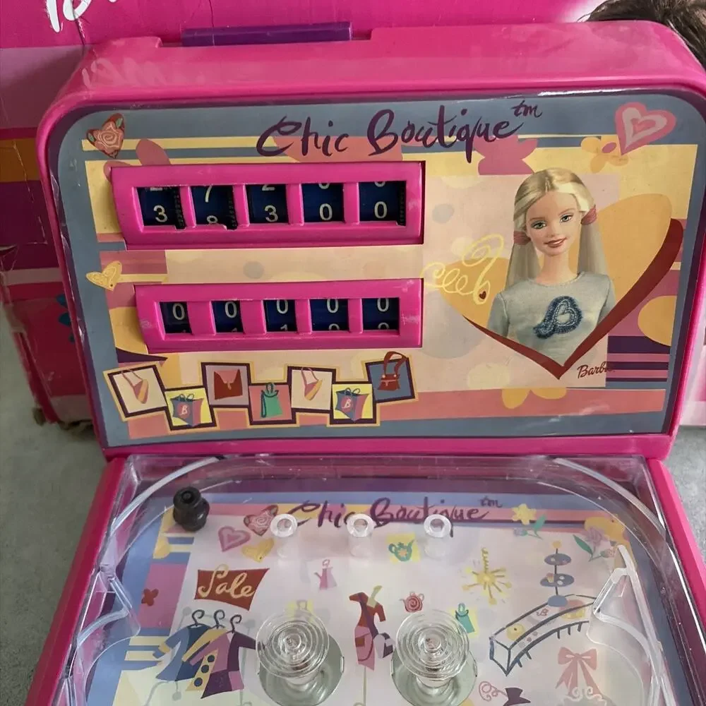 2003 Barbie Table Top Pinball Game Tested Working